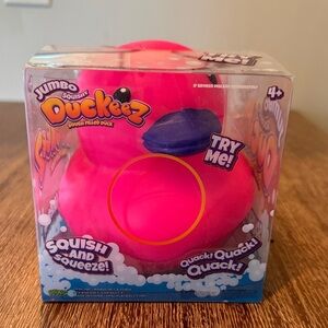 Jumbo Squishy Duckeez Pink Dough-Filled Duck